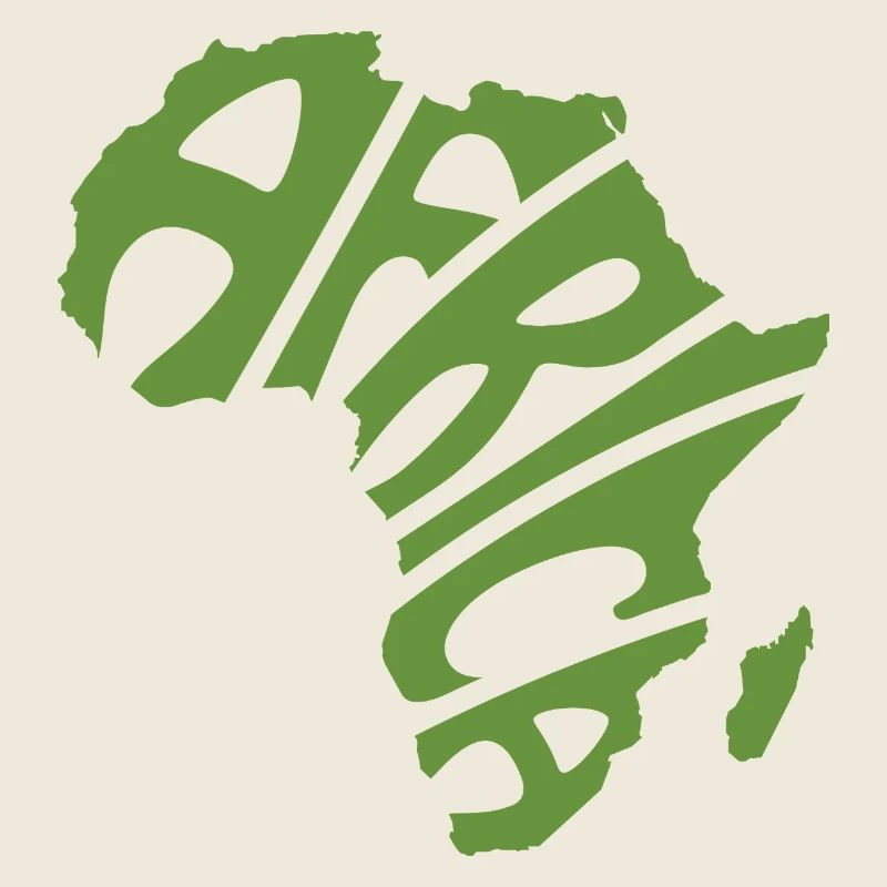 Carte de l’Afrique Word Art