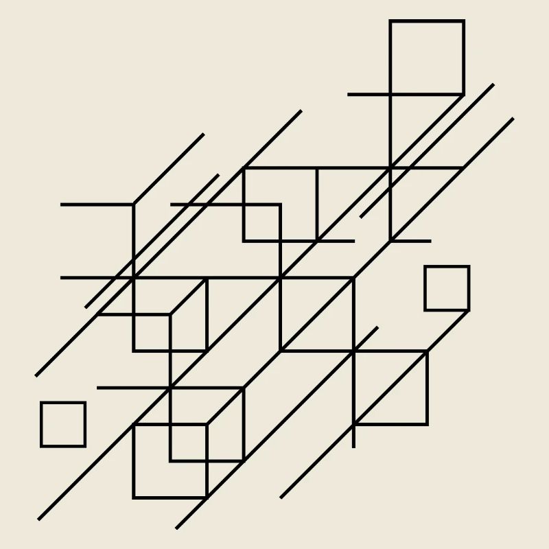 Design mit geometrischen Linien