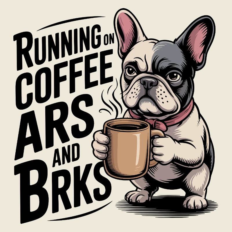 Courir sur le café et les écorces