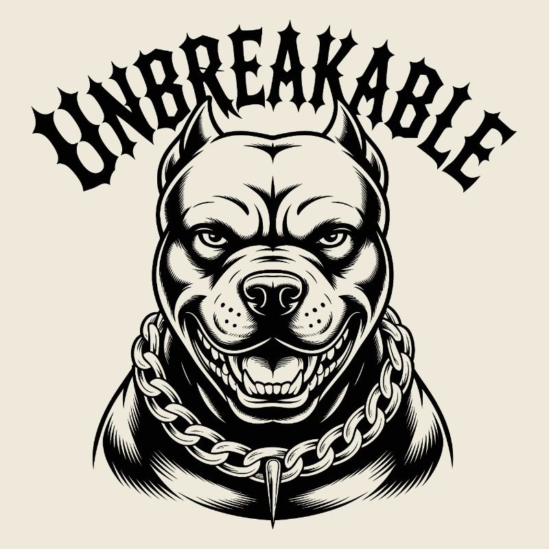 Unzerbrechliche Pitbull-Kraft