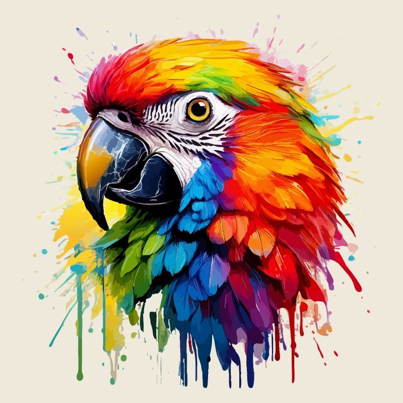 Bunter Paradiespapagei Splash
