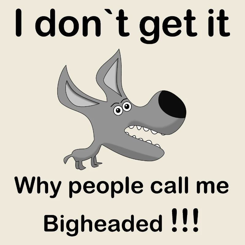 Grey Cartoon Dog Snout
