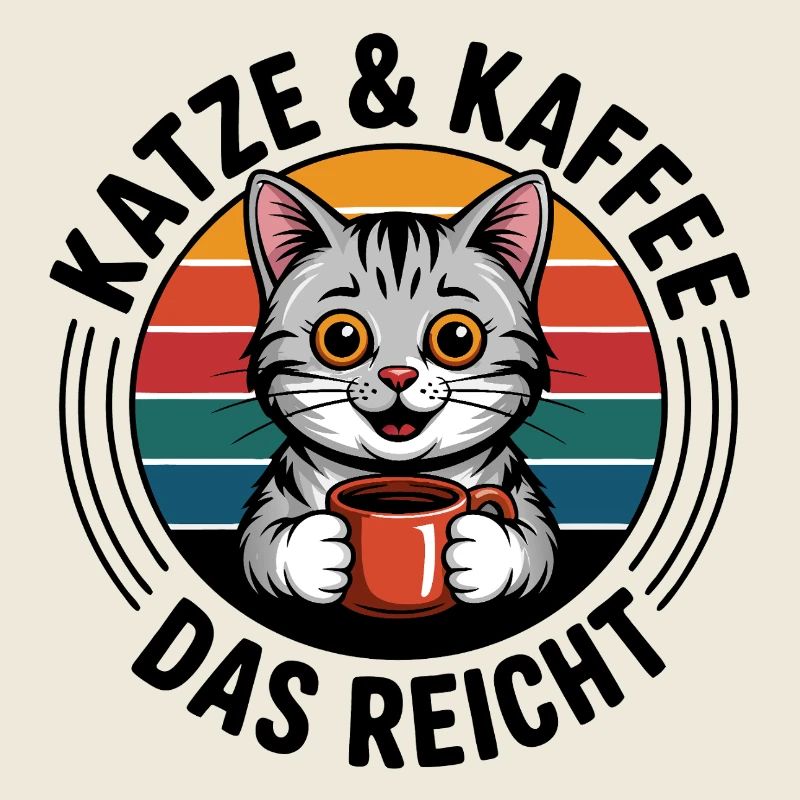 Coffee Hangover Retro Circle