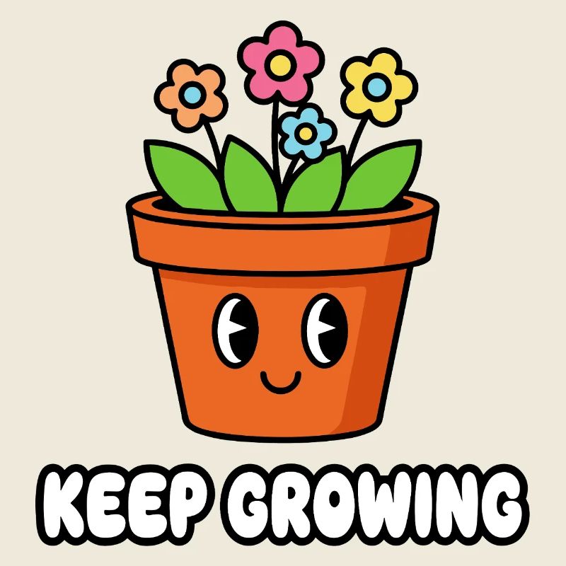 Keep Growing Flower Pot