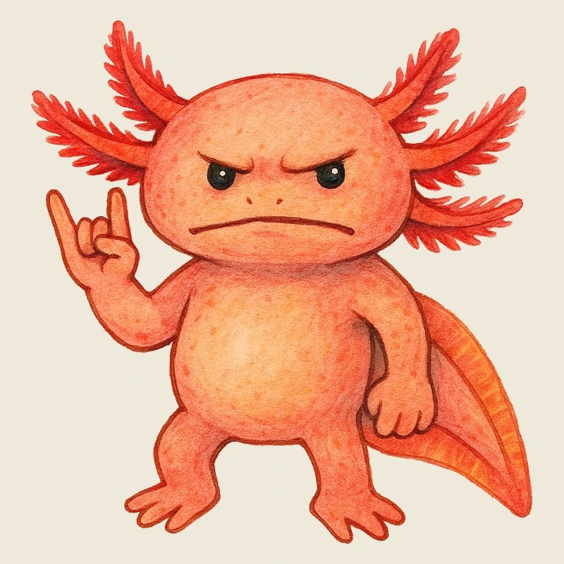 Braise pourpre axolotl