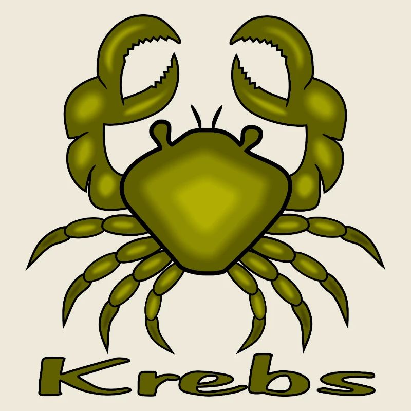 Sternzeichen Krebs in Blau