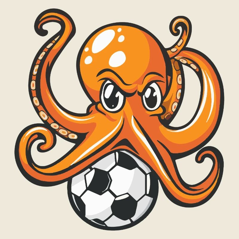 Krake am Ball