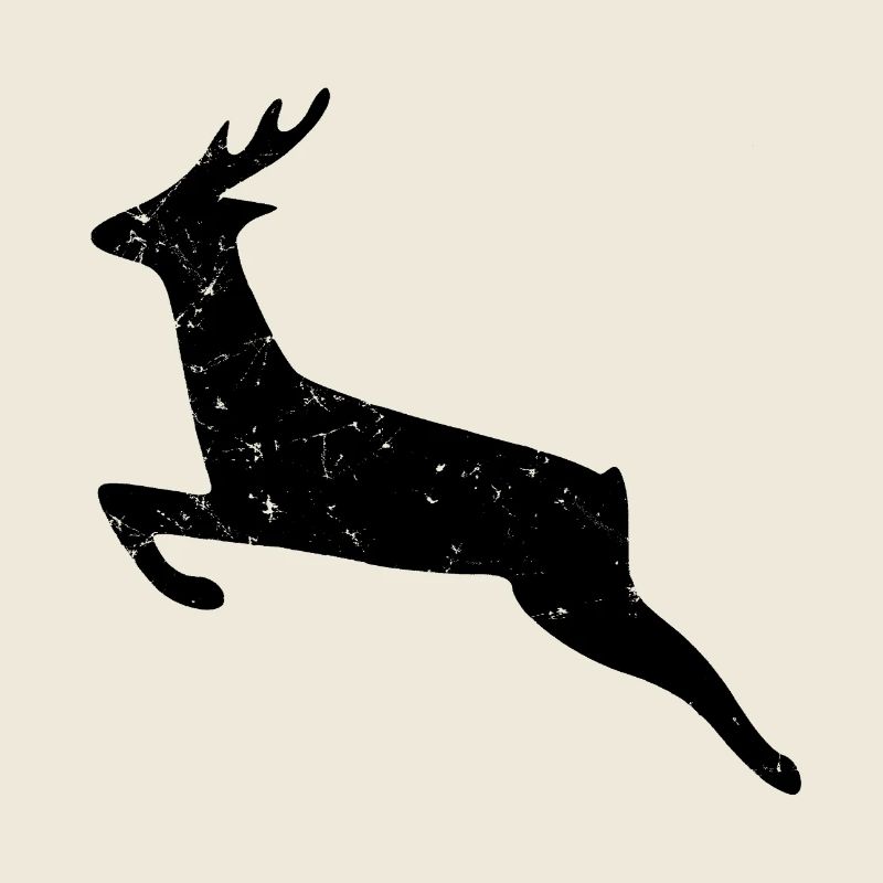 Cerfs traversant le cerf de Noël utilisé regarder forêt sauvage