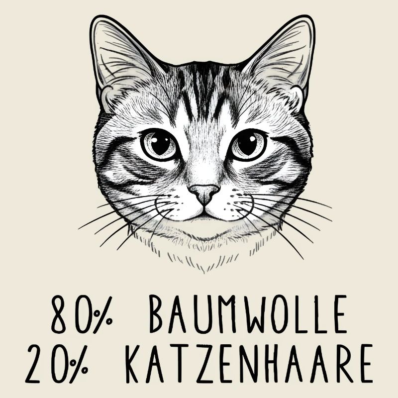 Witziges Katzenhaar Baumwolle Spruch Design