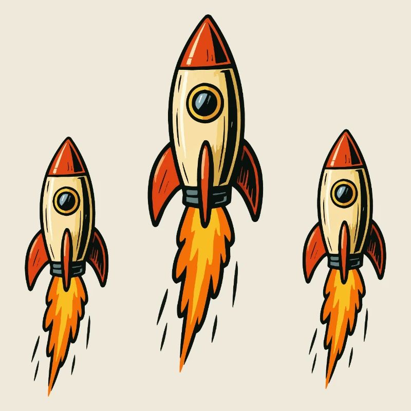 Three missiles