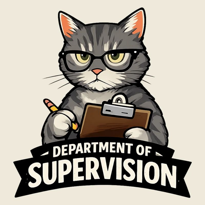 Supervision des chats : humour de bureau