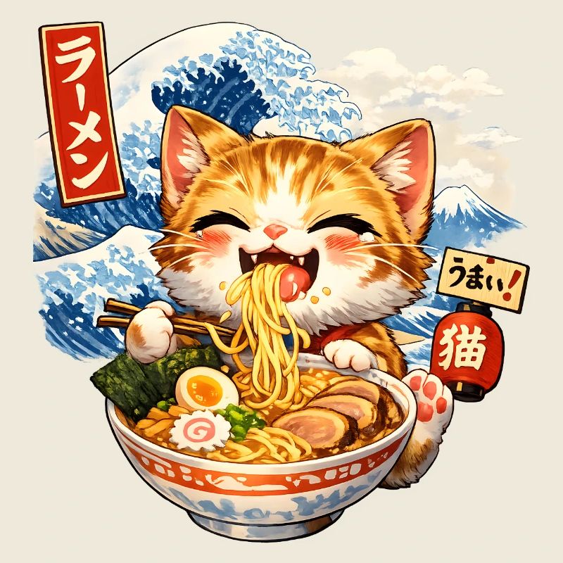 Large Ramen Wave T Shirt