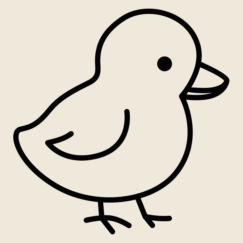 Un petit poussin mignon, adapté à Pâques