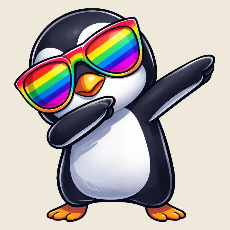 Mignonnes Penguin Dab Rainbow Sunglass Summer