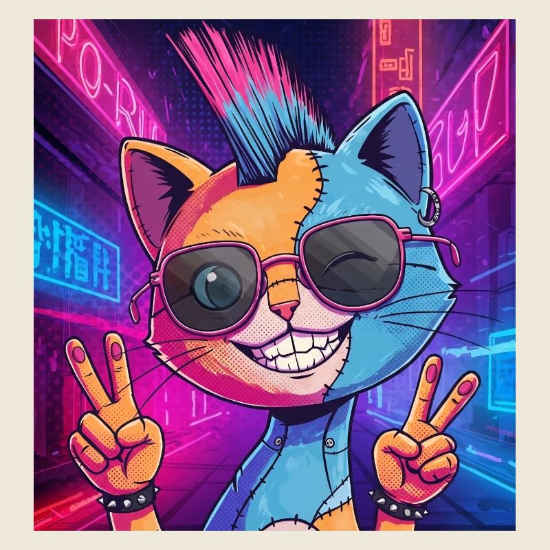 Frankensteen: Cyberpunk Kitty