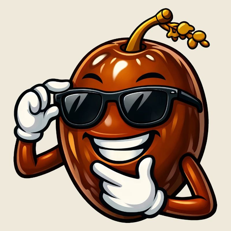 Coole Dattel Cartoon Comic Obst Arabische Frucht