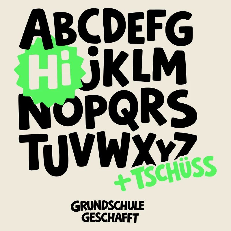Grundschule Abschluss Shirt ABC
