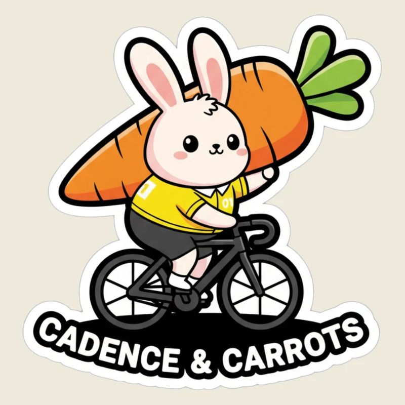 Cadence & Karotten Osterhasen-Radaufkleber