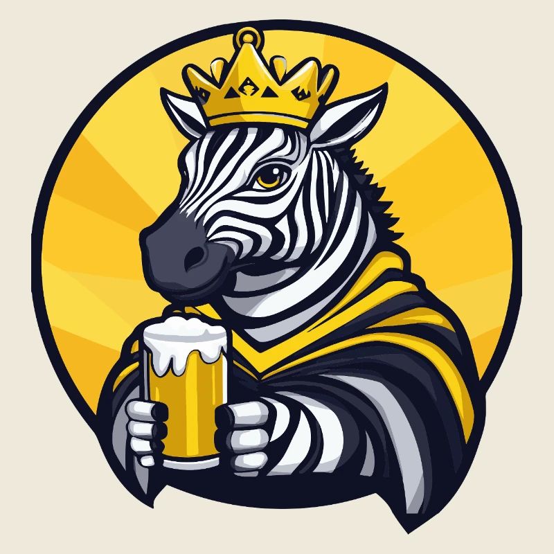 Zebra Bier Lustig