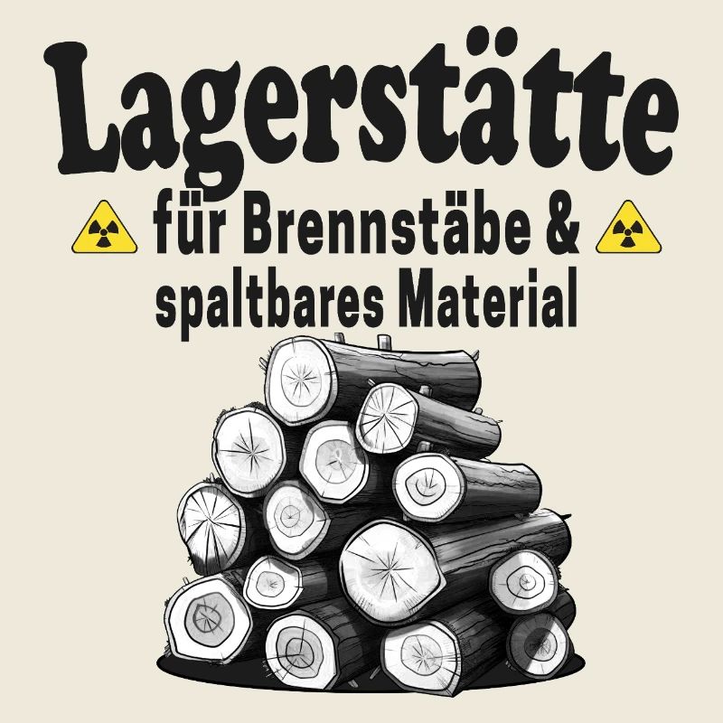 Lagerstätte Brennstäbe lustiger Holz Spruch