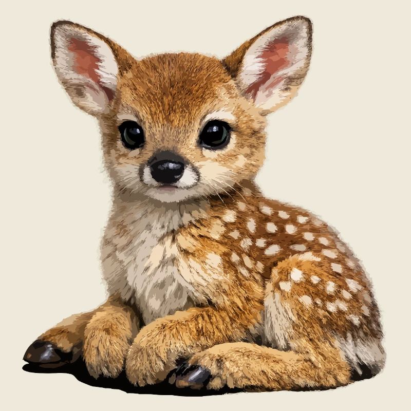 Illustration du garçon cerf mignon