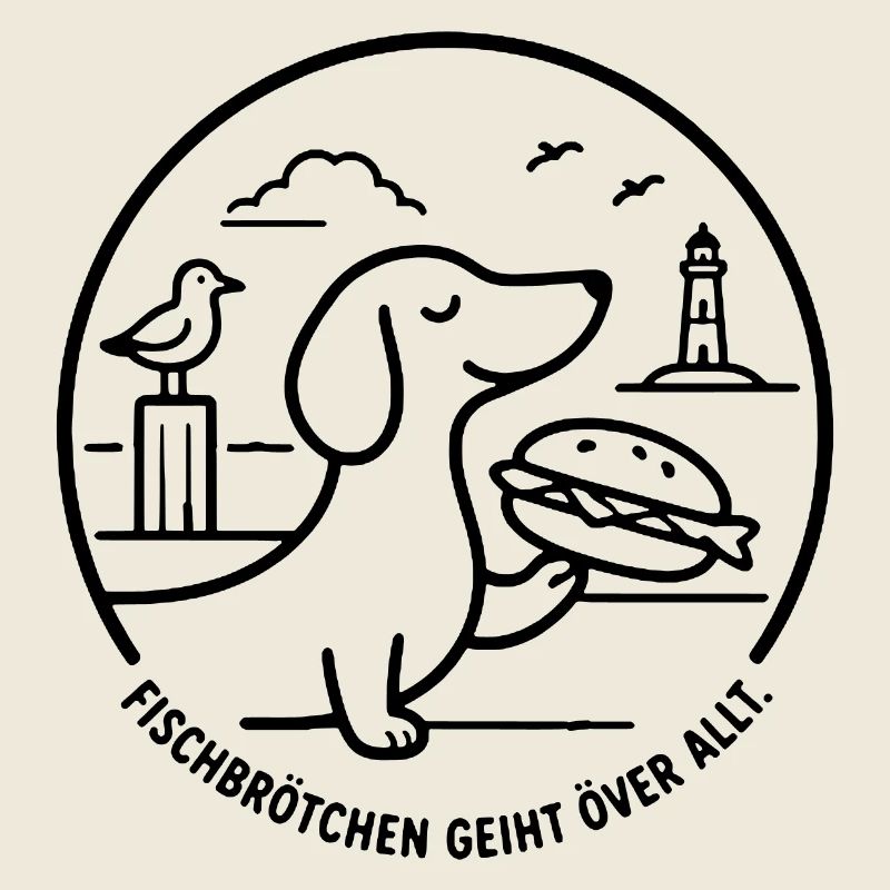 Fischbrötchen geiht över all Moin norddeutsch