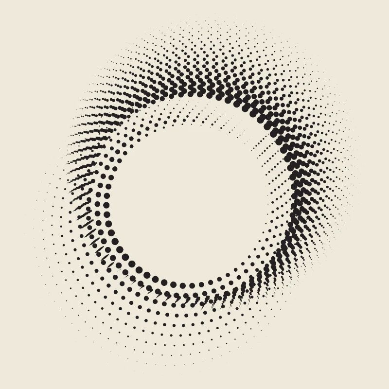 Halo-Punkt-Ringmuster