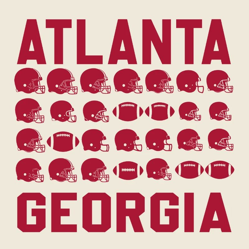 Atlanta Georgia's Gridiron Silhouettes