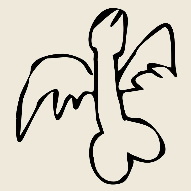 fliegender Penis flying cock exit-shirt