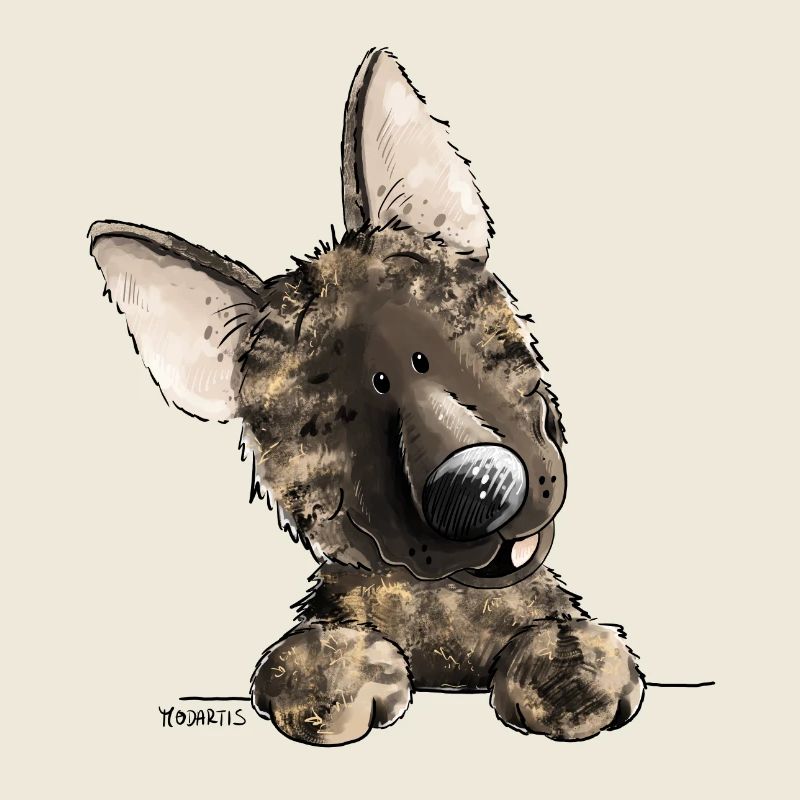 Chien de berger hollandais drôle I Comic