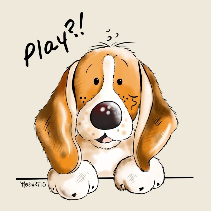 Süßer Beagle - Hund - Hunde - Dog - Comic