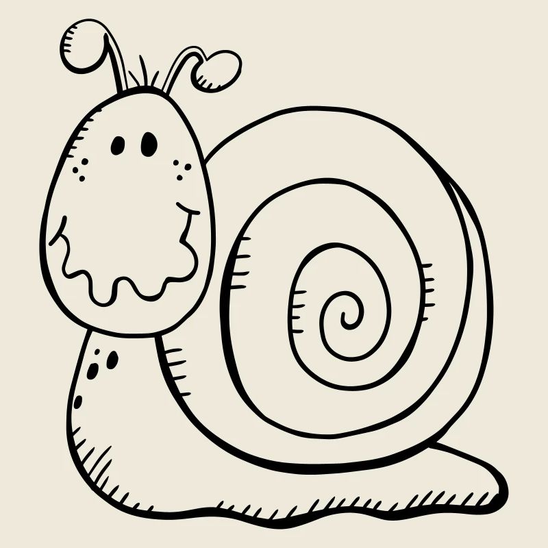 Escargot drôle