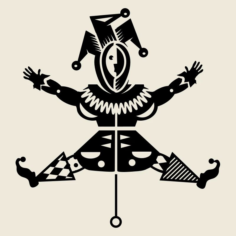 Jumping jack avec chapeau de bouffon