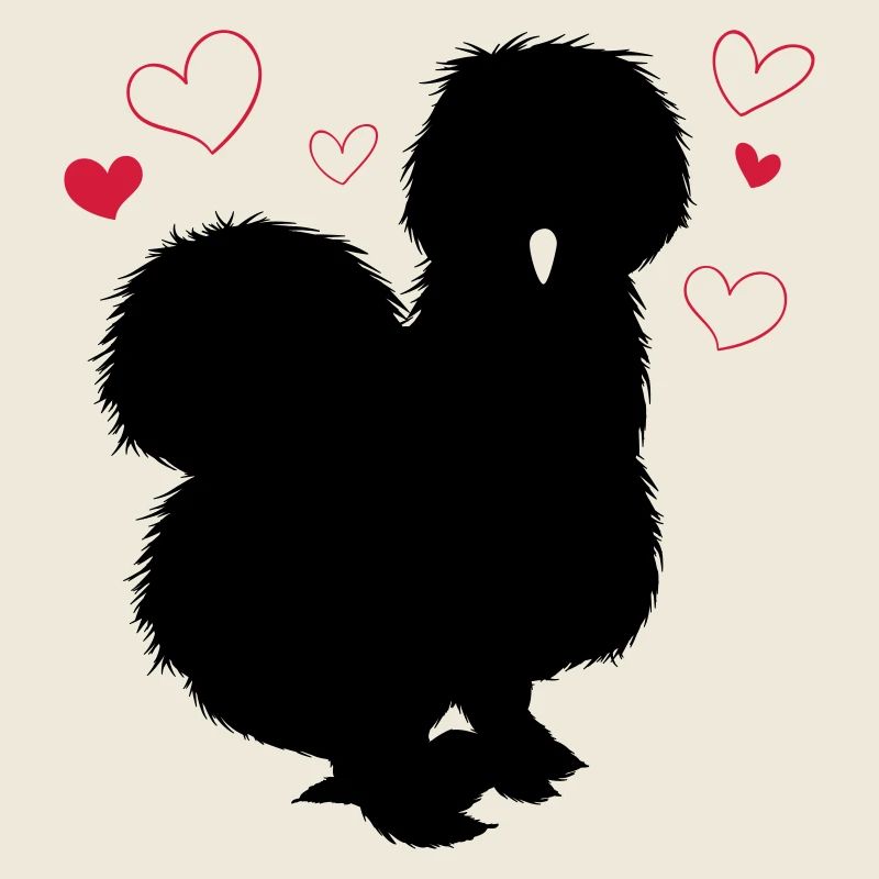 Poule en soie