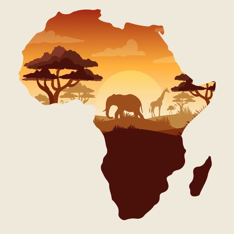 African Safari Map