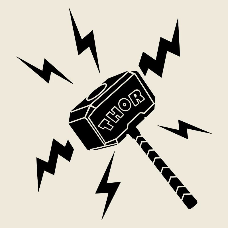 Marteau Thor avec texte THOR