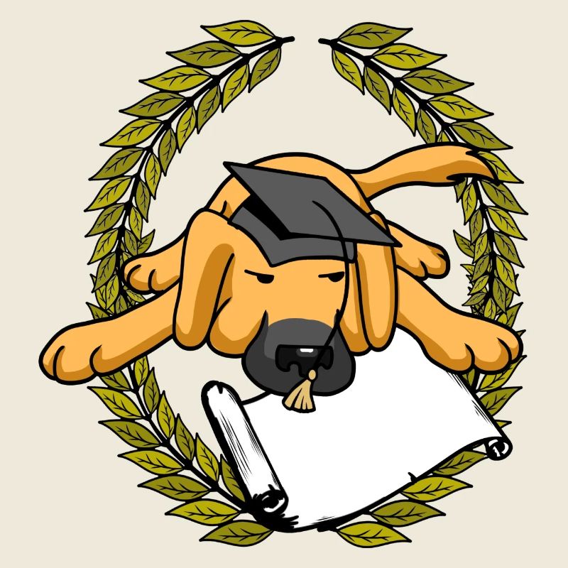 Laurel Wreath Dog Learned Master Diploma Examination