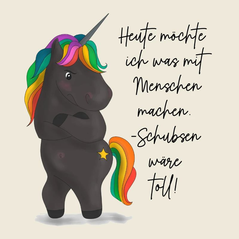 Einhorndrache mit Regenbogenmähne