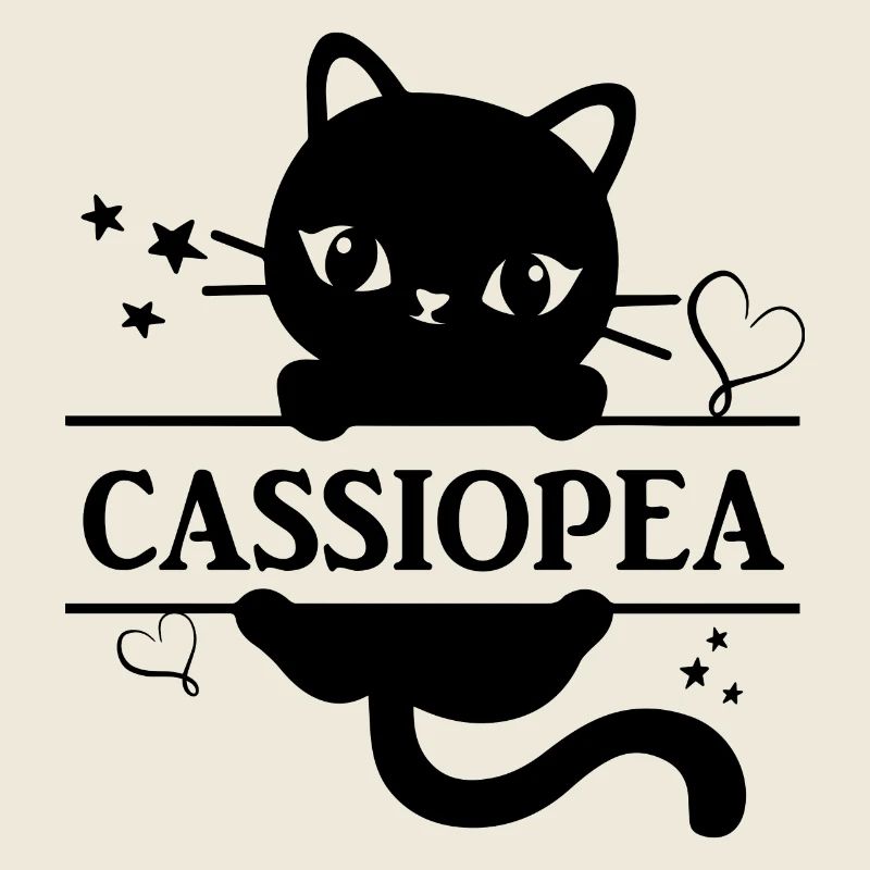 T-shirt Cassiopée t-shirt chat Katze chat chat