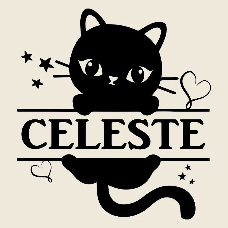 t-shirt Celeste t-shirt cat cat gato Katze