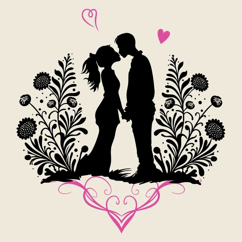 Embrasser les amoureux de la Saint-Valentin Amour