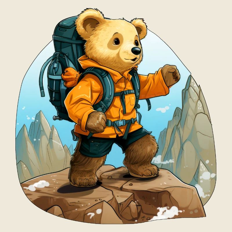 Bären Bergsteiger / Wandern Bär