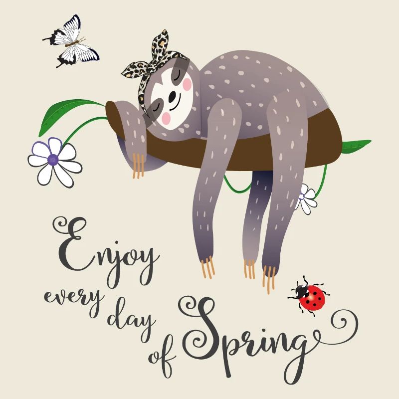 Sloth in spring