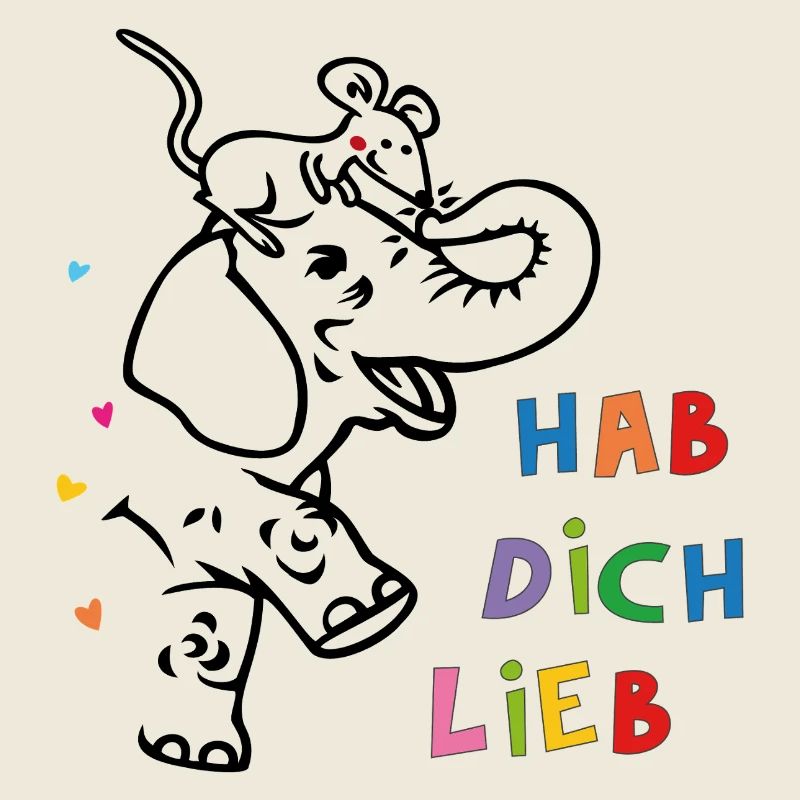 Elefant und Maus