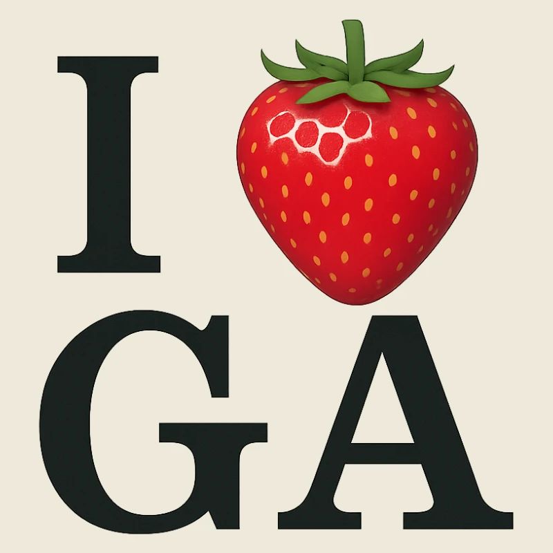 Erdbeerherz Ich liebe IGA