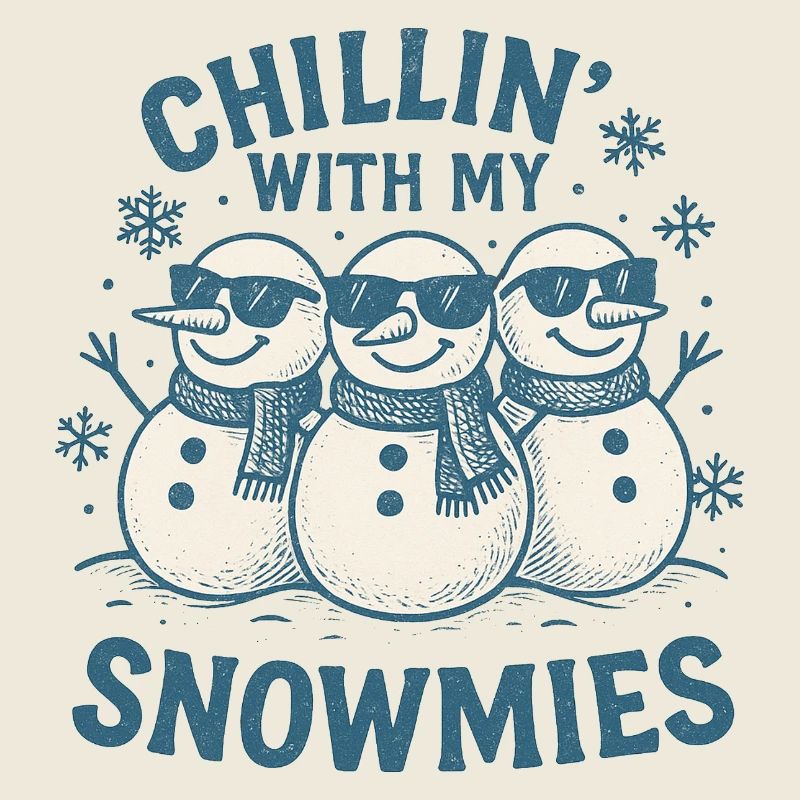 Je me détends avec mon design de bonhommes de neige
