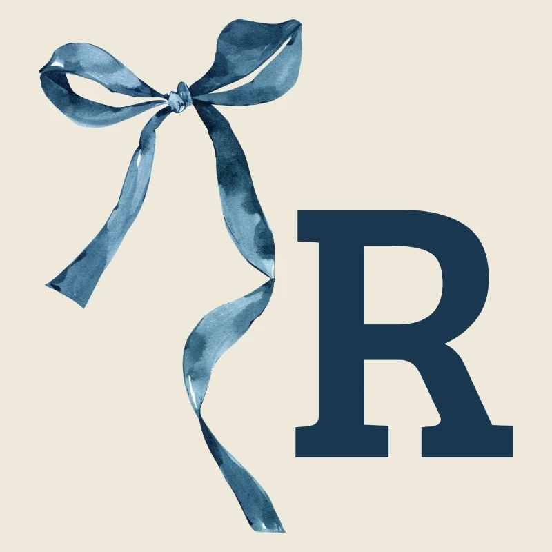 Monogramme r idée cadeau 