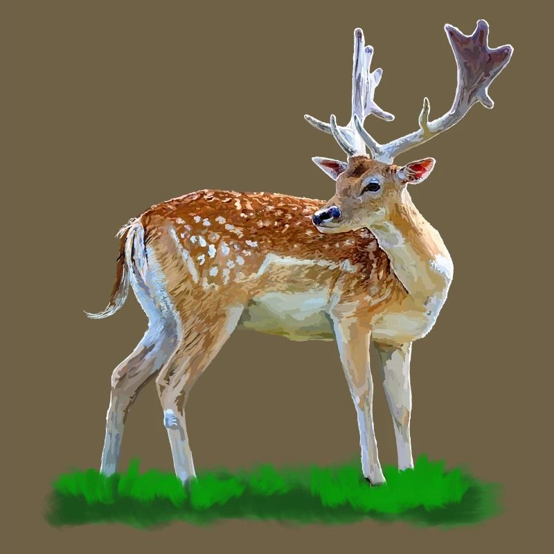 Style aquarelle cerf de forêt