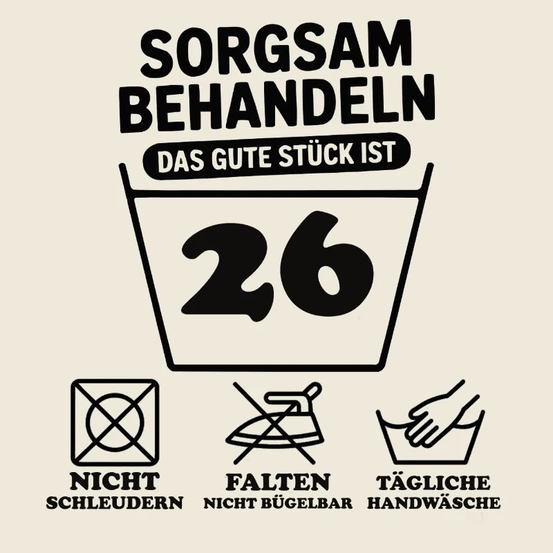 26e anniversaire – Traitez avec soin