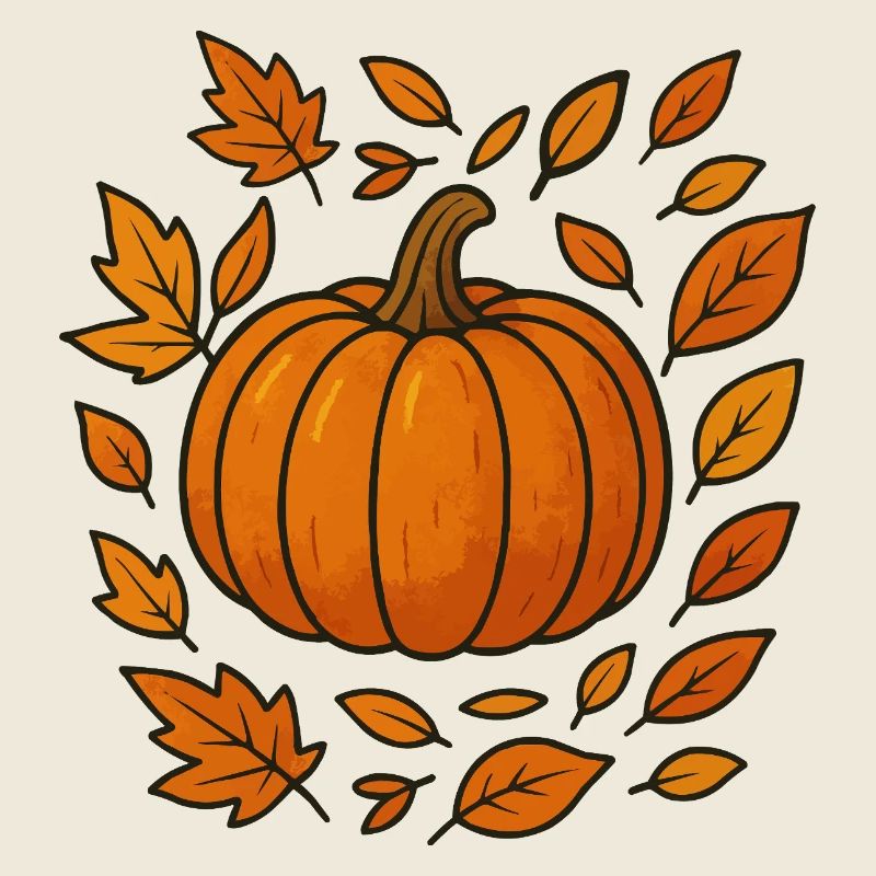 Couronne de citrouille d’automne